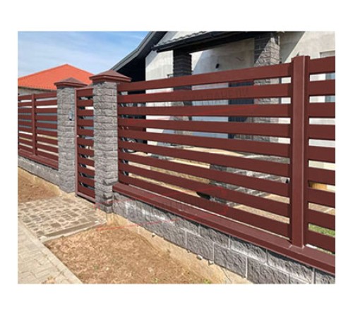 Крепежная планка нижняя Texas 0,5 Velur RAL 3009 оксидно-красный