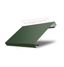 Ламель лицевая 150 жалюзи Texas 0,5 GreenCoat Pural BT, matt RR 11 темно-зеленый (RAL 6020 хромовая зелень)