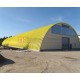 Профнастил H114ПГ-0.8, для бескаркасных ангаров, Полиэстер RAL 1018